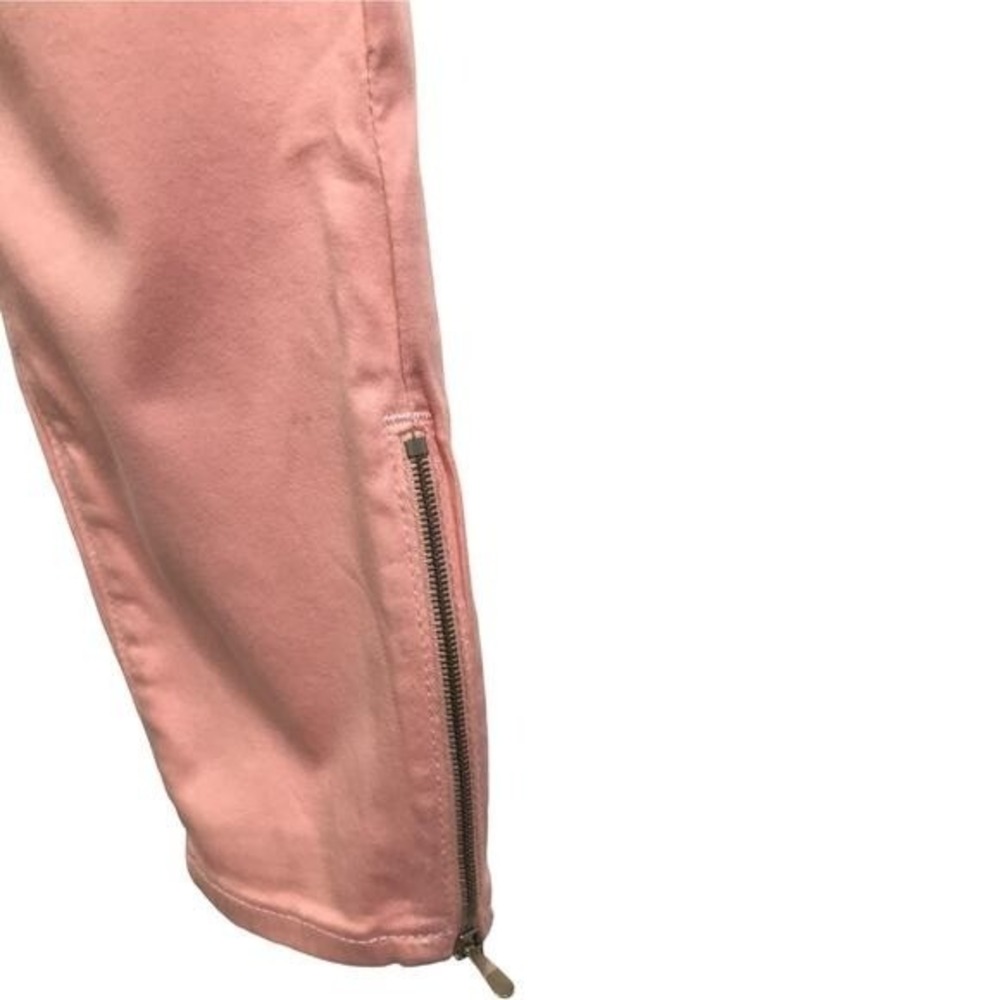 AG Adriano Goldschmied Jeans 2 Salmon Pink Zip Ankle Skinny Legging‎ Stretch - Picture 9 of 12